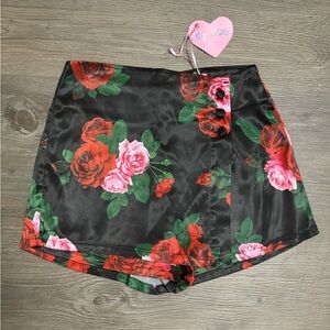 NWT Dolls Kill / Sugar Thrillz High School Heartthrob Satin Skort